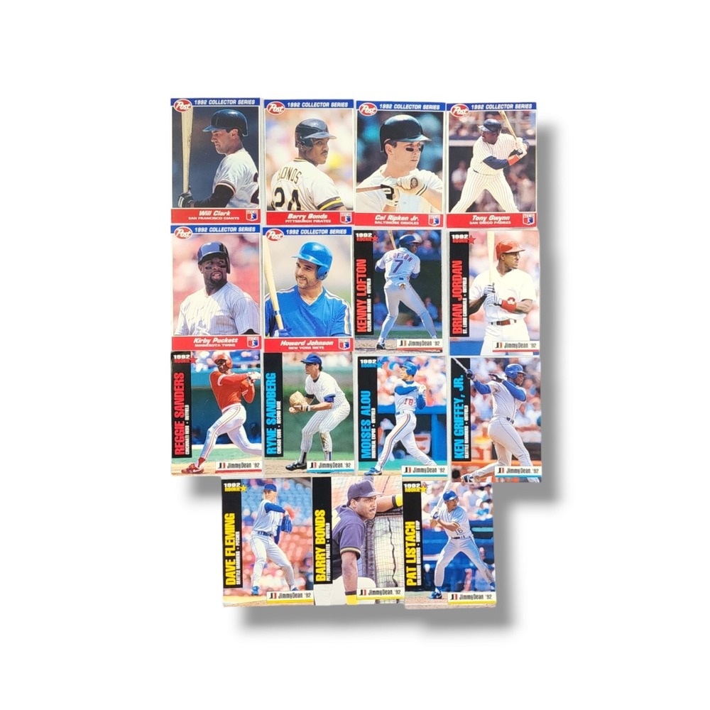 1992‎ Post Collector Series and Jimmy Dean Rookie Cards Lot of 15